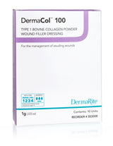 Image of DermaCol 100 Type 1 Bovine Collagen Powder Wound Filler Dressing, 1g