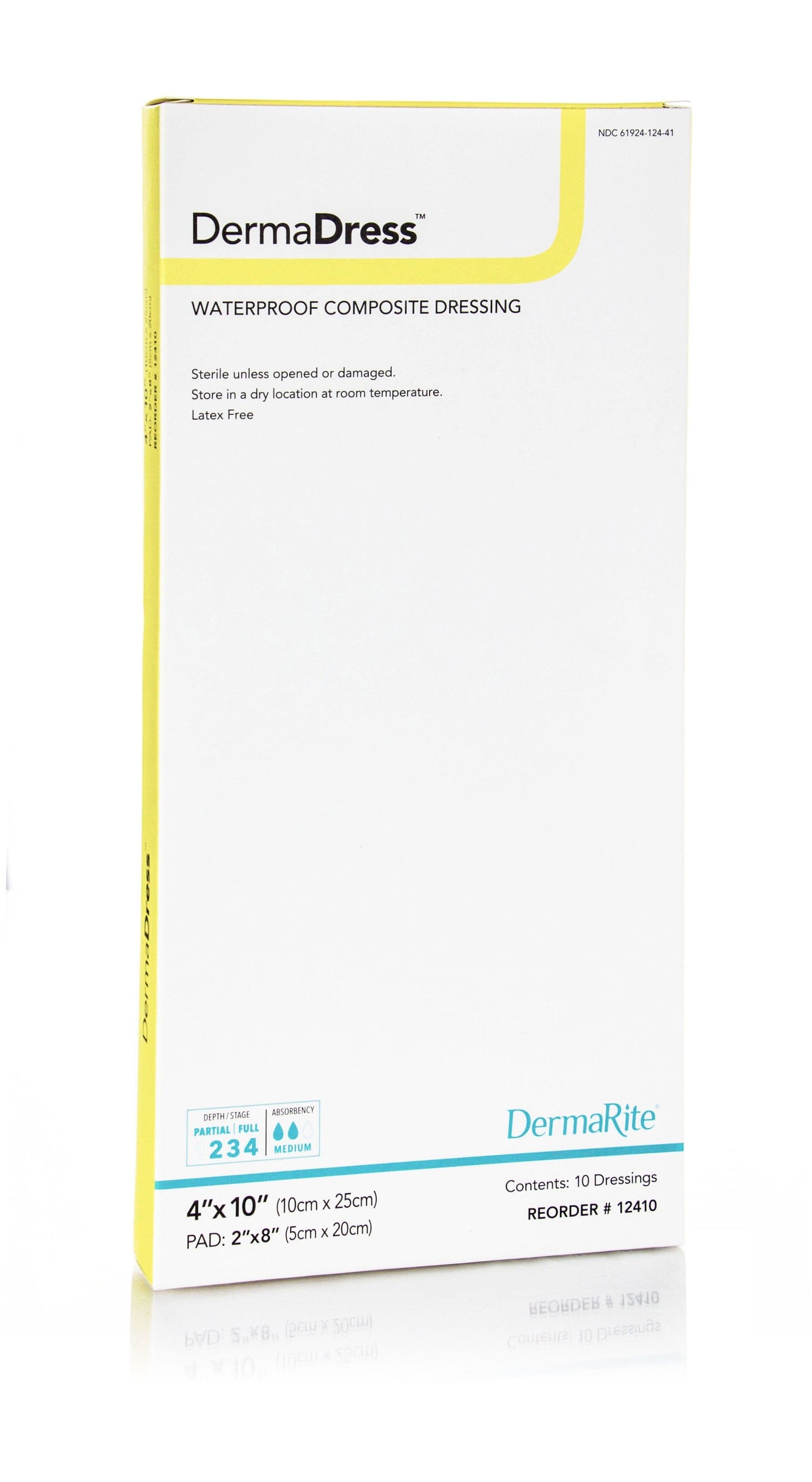 DermaDress Waterproof Composite Dressing, 4