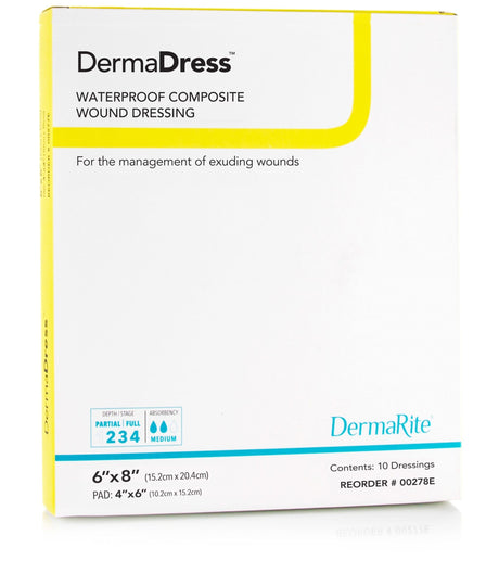 Image of DermaDress Waterproof Composite Dressing 6" x 8"