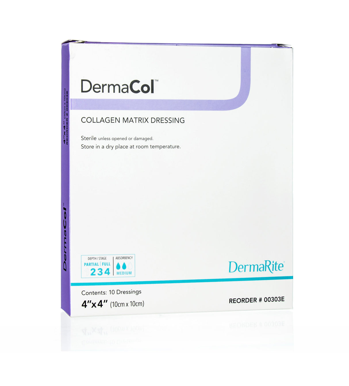 Image of Dermarite DermaCol™ Collagen Matrix Wound Dressing, 4" x 4"