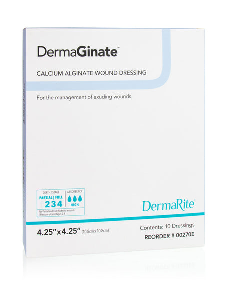 Image of Dermarite DermaGinate™ Calcium Alginate Wound Dressing, 4.25" x 4.25"