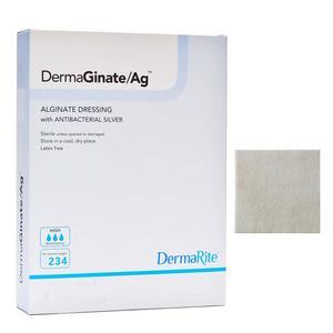 Image of Dermarite DermaGinate® Ag Alginate Wound Dressing with Antibacterial Silver, 4" x 8"