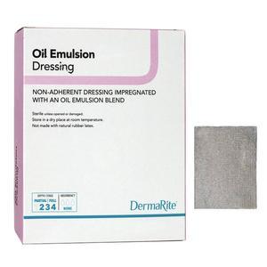 Image of Dermarite Oil Emulsion Non-Adherent Wound Dressing, 3" x 3"