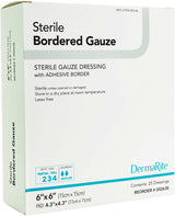 Image of DermaRite® Sterile Adhesive Bordered Gauze
