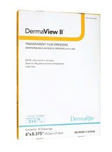 Image of DermaView II Transparent Semipermeable Adhesive Film Dressing
