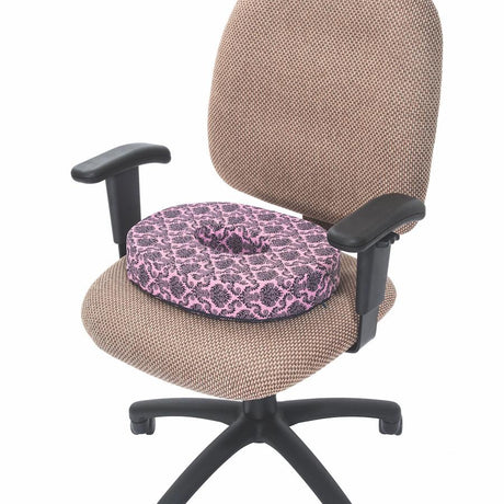 Image of Designer Series Comfort Ring Cushion, Pink Damask