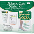 Image of Diabetic Foot Care Starter Kit with Cream, Soap, Size 10 - 13 Socks