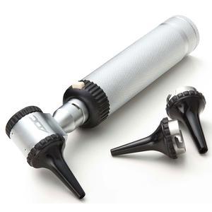 Image of Diagnostic Economy Standard Otoscope, 2.5V German Lamp, 3X Lens, Bayonet Locking Head, Satin Finish Knurled Handle