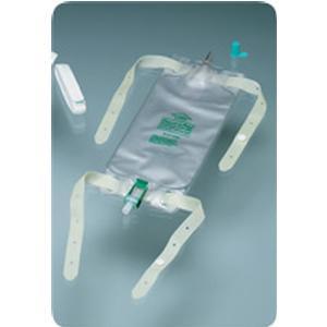 Image of Dispoz-a-Bag Leg Bag with Flip-Flo Valve, 32 oz. (4 leg bags & 1 pair fabric leg straps)