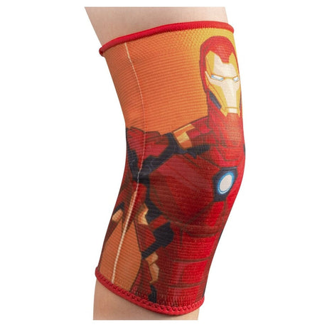 Image of DJO Advantage Knee Support, Youth, Elastic, Marvel Iron Man Print