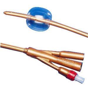 Image of Dover 2-Way Silver-Coated Silicone Foley Catheter 24 Fr 5 cc