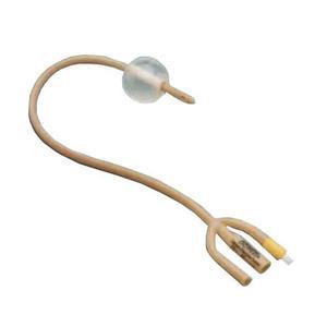 Image of Dover Silicone Elastomer Coated Latex Foley Catheter, 5 mL, 3-Way, 20 fr