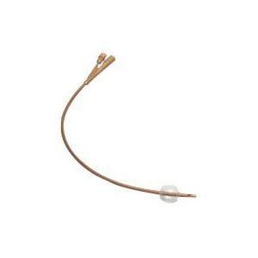 Image of Dover Silver-Coated 2-Way Silicone Foley Catheter 22 Fr 30 cc