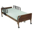 Image of Drive Medical Delta™ Ultra-Light 1000 Full Electric Bed with Half Rails, 88" L x 36" W x 12-3/4" H, 80" Innerspring Mattress