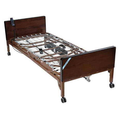 Image of Drive Medical Delta™ Ultra-Light 1000 Semi Electric Bed with Full Rails, 80" Innerspring Mattress, 88" L x 36" W x 12-3/4" H