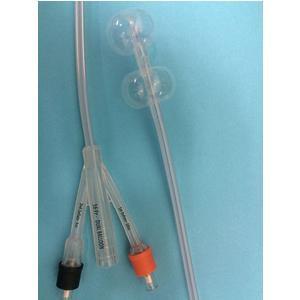 Image of Duette 100% Silicone Dual-Balloon 2-Way Foley Catheter 16 Fr