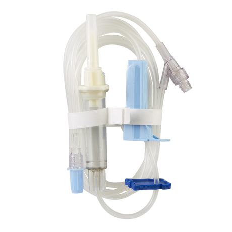 Image of Duo-Vent Spike Solution Set with 1 Clearlink, Male Luer Lock, 10 Drops / mL, 92" - Case of 48