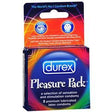 Image of Durex Pleasure Pack Assorted Premium Lubricated Latex Condoms (3 Count)