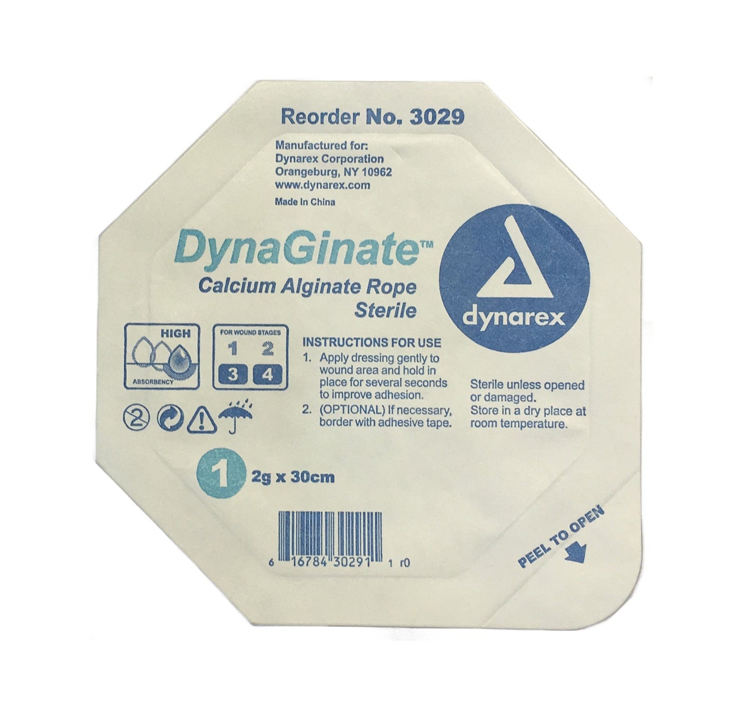 DynaGinate - Calcium Alginate Rope Dressing - 2g x 30cm – Save Rite Medical