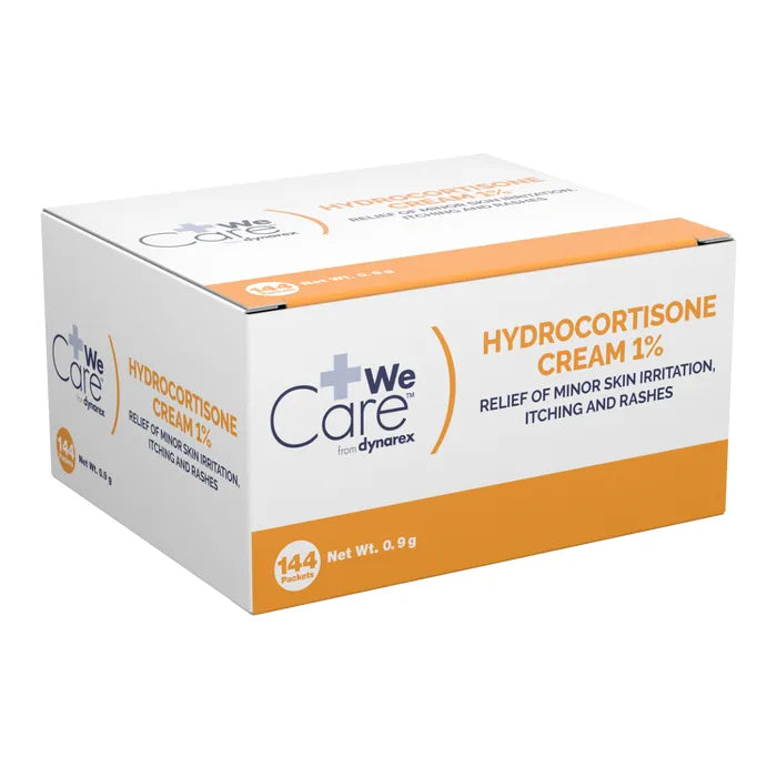 Image of Dynarex 1% Hydrocortisone Cream, 8/9g Foil Packs