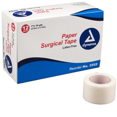Image of Dynarex Surgical Paper Tape - 1" x 10 yds