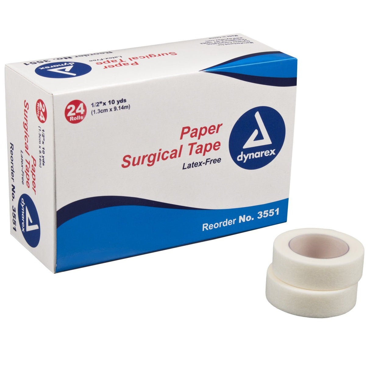 Image of Dynarex Surgical Paper Tape - 1/2" x 10 yds