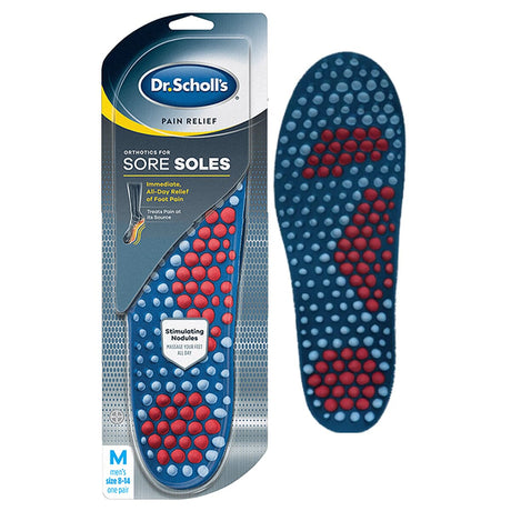 Image of Emerson Dr. Scholl's® Pain Relief Orthotic, Size 8 to 14, Male, for Sore Sole, One Pair