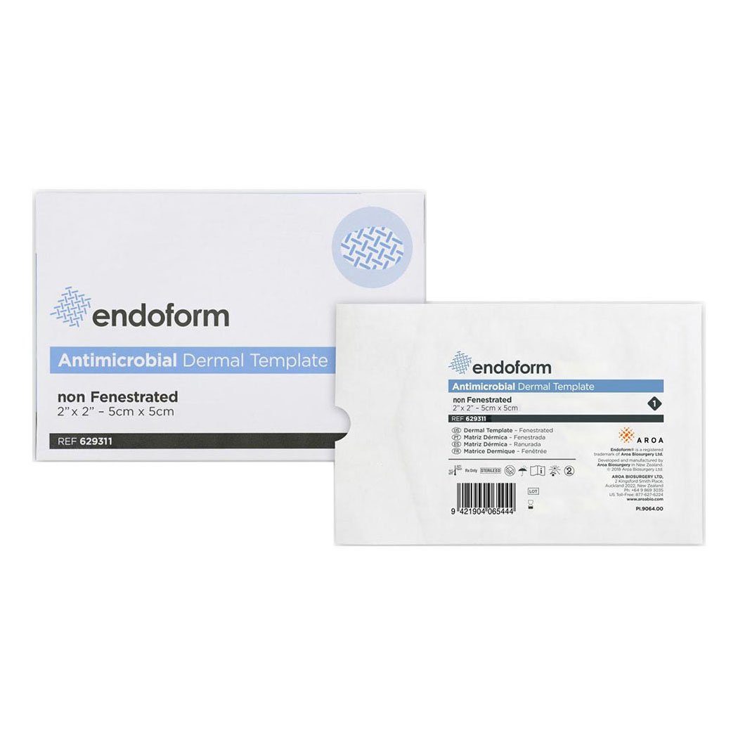 Endoform Antimicrobial Dermal Template, NonFenestrated, 2" x 2" Save