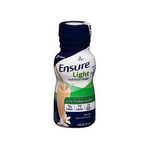 Image of Ensure® Light Nutrition Shake, Vanilla, 8 oz Bottle