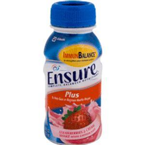 Image of Ensure® Plus® Ready-to-Drink Strawberry 8 oz Bottle