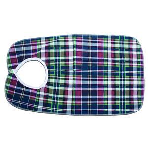 Image of Essential Medical Supply Deluxe Bib, Plaid, 18" x 30"