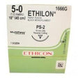 Image of Ethicon 1666G ETHILON Suture, Precision Point - Reverse Cutting, PS-2 19mm 3/8 Circle, 18", 5-0