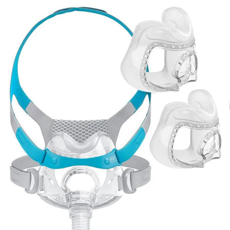 Image of Evora Full Face PAP Therapy Mask with Headgear, Fit Pack