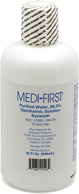 Image of Eye Wash Solution Medi-First® 32 oz. Squeeze Bottle