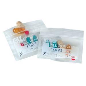 Reusable Pill Pouch Bags Zippered Pill Pouch Set Pill Baggies