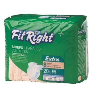 Image of FitRight Extra Cloth-Like Brief, Small 20"-33"