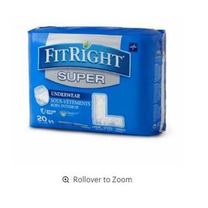Image of FitRight Super Protective Underwear, Large 40"-56"