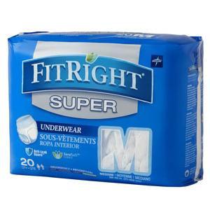 Image of FitRight Super Protective Underwear, Medium  28" - 40"
