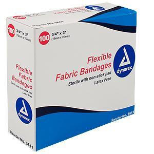 Image of Flexible Fabric Adhesive Bandage 3/4" x 3"