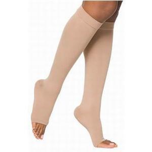 Image of Forte 40-50mmHg, Extra Wide Calf, Open Toe, Beige, Size 7