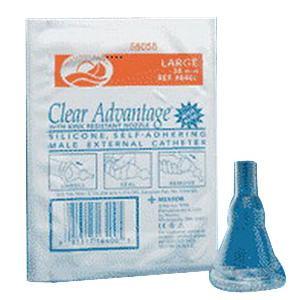 Image of Freedom Clear Advantage Self-Adhering Male External Catheter, 23 mm