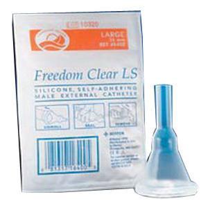 Image of Freedom Clear Long Seal Self-Adhering Male External Catheter, 40 mm