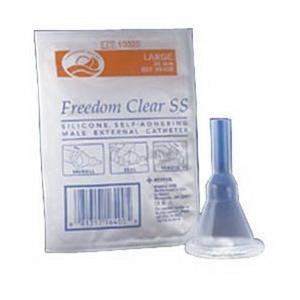 Image of Freedom Clear Sport Sheath Self-Adhering Male External Catheter, 31 mm