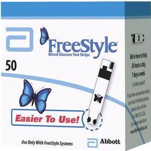 Image of FreeStyle Blood Glucose Test Strip (50 count) Retail
