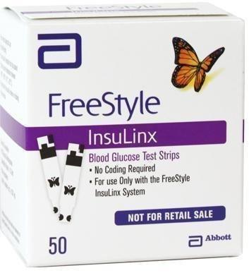 Image of FreeStyle Insulinx Blood Glucose Test Strip (50 count)