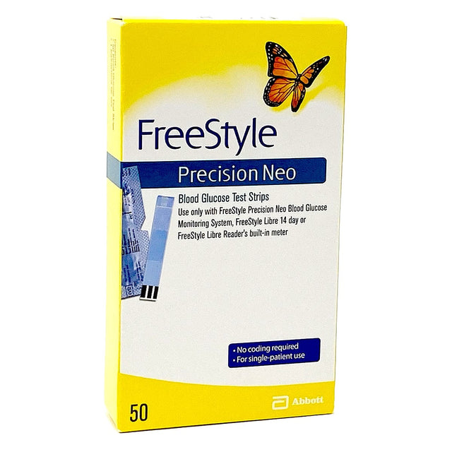 Image of FreeStyle Precision Neo Blood Glucose Test Strip (50 count)