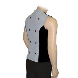 Image of Full Back Conductive Vest with (8) 2" x 3" Fabric Electrodes, Large