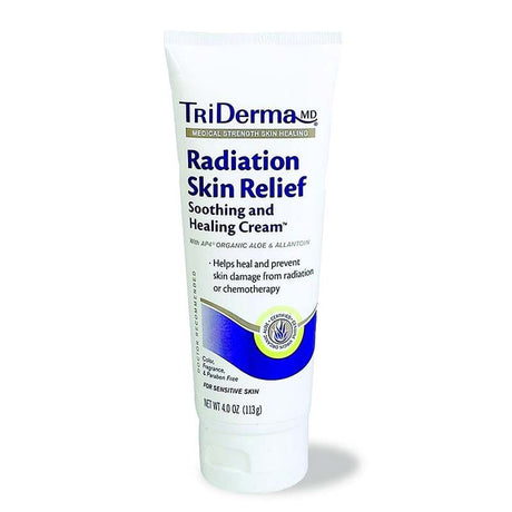 Image of Genuine Virgin Aloe TriDerma® Radiation Skin Relief™ Soothing and Healing Cream, Non-sticky, Non-Greasy, 4 oz