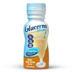 Image of Glucerna® Shake Ready-to-Drink Classic Butter Pecan with Carb Steady® 237mL Bottle, Gluten-free