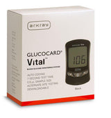 Image of Glucocard Vital Blood Glucose Meter Kit, Black